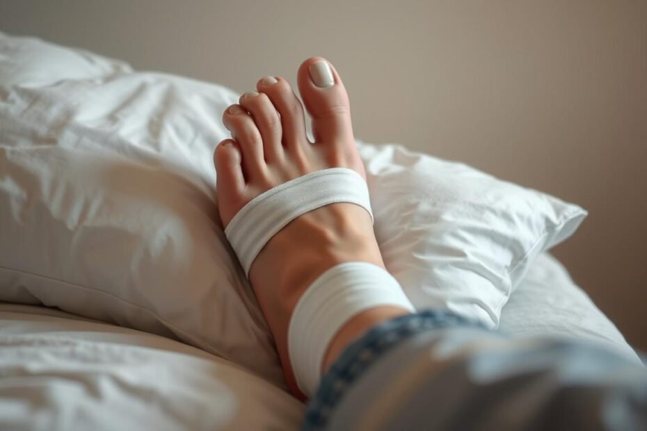 Jak spać po operacji haluksa