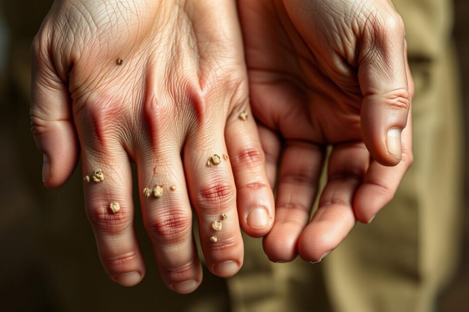 Kurzajki na dłoniach