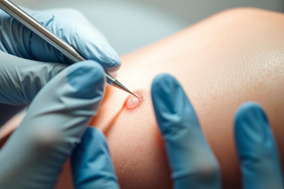 Łyżeczkowanie kurzajek