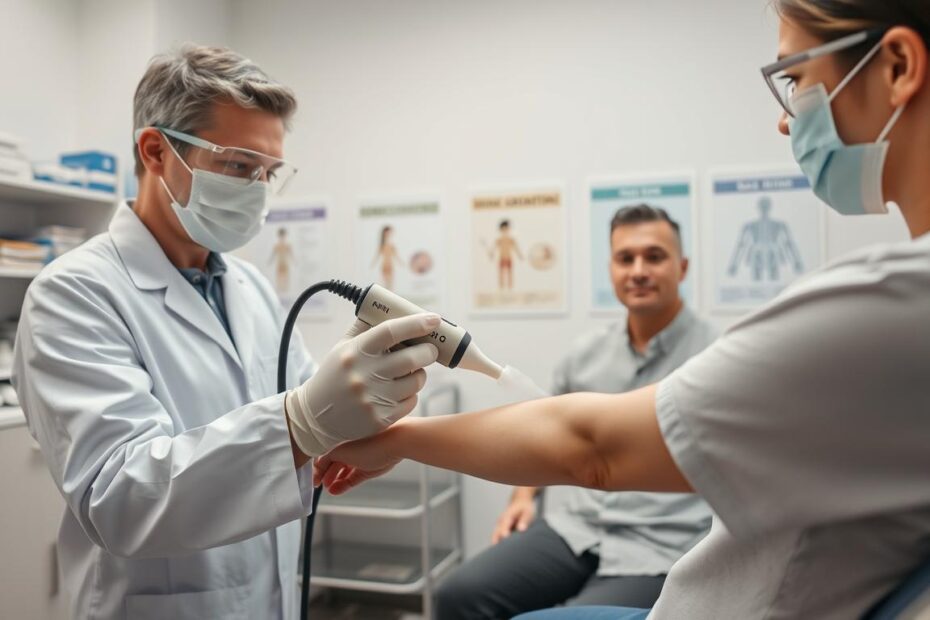 Wymrażanie ciekłym azotem gojenie