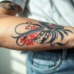 Źle gojący się tatuaż